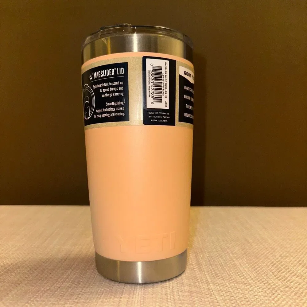 Yeti Rambler 20oz Magslider Cup - Low Country Peach Authentic NWT